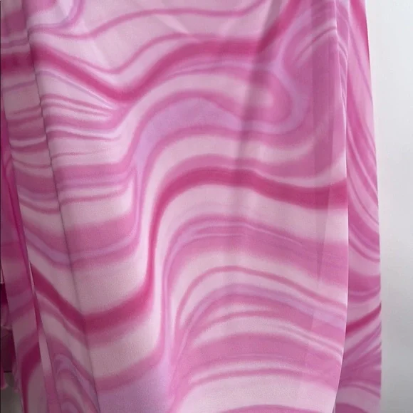 Pink Abstract Oversized Tunic - Picture 3 of 5